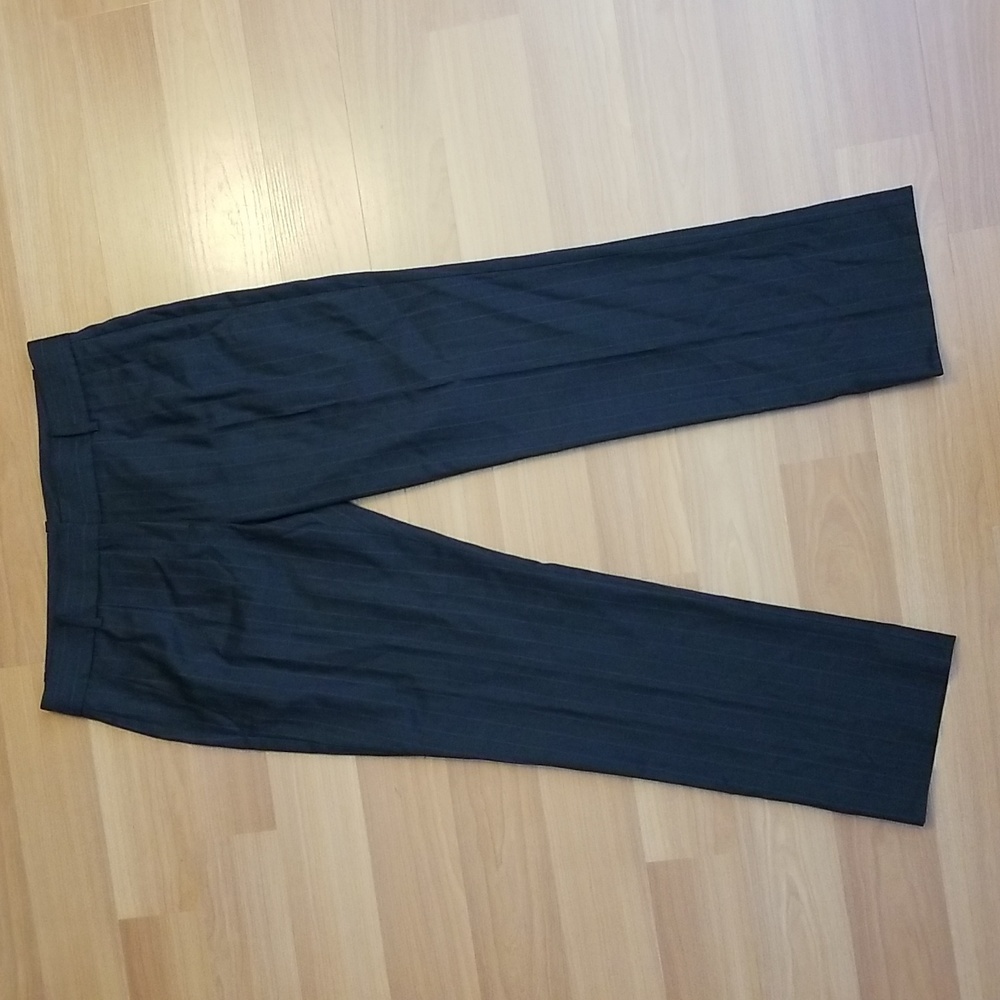 NWT Theory Namiko All-Season Pinstriped Wool Trousers Size 8